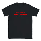 SAVE A DRUM BANG A DRUMMER - BABY TEE – Black