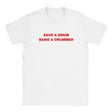 SAVE A DRUM BANG A DRUMMER - BABY TEE – White
