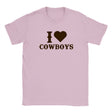 I LOVE COWBOYS - BABY TEE – Light Pink