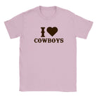 I LOVE COWBOYS - BABY TEE – Light Pink