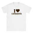 I LOVE COWBOYS - BABY TEE – White