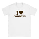 I LOVE COWBOYS - BABY TEE – White