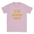 I LOVE SURFER BOYS - BABY TEE – Light Pink