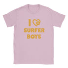 I LOVE SURFER BOYS - BABY TEE – Light Pink