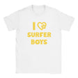 I LOVE SURFER BOYS - BABY TEE – White