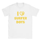 I LOVE SURFER BOYS - BABY TEE – White