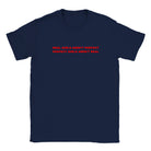 REAL GIRLS AREN'T PERFECT PERFECT GIRLS AREN'T REAL - BABY TEE – Navy