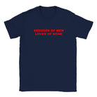 SEDUCER OF MEN LOVER OF NONE - BABY TEE – Navy