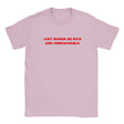 JUST WANNA BE RICH AND UNREACHABLE - BABY TEE – Light Pink