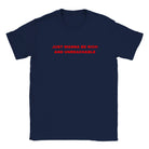 JUST WANNA BE RICH AND UNREACHABLE - BABY TEE – Navy
