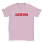 I'M ACTUALLY NOT FUNNY. I'M JUST REALLY MEAN AND PEOPLE THINK I'M JOKING - BABY TEE – Light Pink