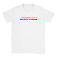 I COMMIT CRIMES JUST TO MEET A MAN IN UNIFORM - BABY TEE – White