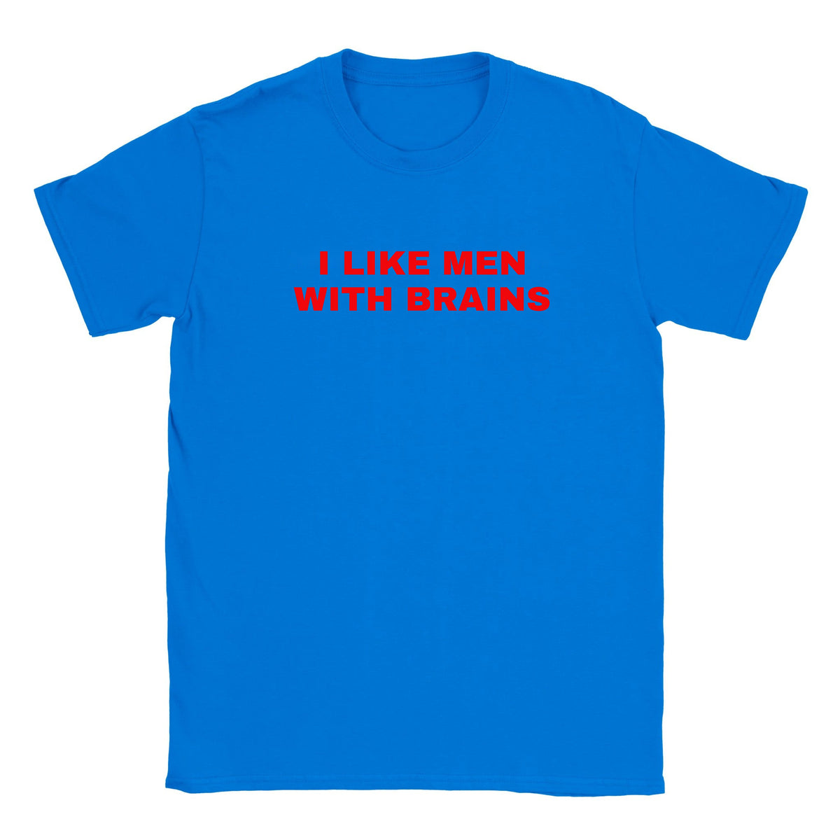 I LIKE MEN WITH BRAINS - BABY TEE – Royal