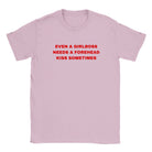 EVEN A GIRLBOSS NEEDS A FOREHEAD KISS SOMETIMES - BABY TEE – Light Pink