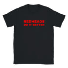 REDHEADS DO IT BETTER - BABY TEE – Black