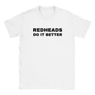 REDHEADS DO IT BETTER - BABY TEE – White