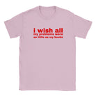 I WISH ALL MY PROBLEMS WERE AS LITTLE AS MY BOOBS - BABY TEE – Light Pink