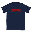 PLEASE LOWER THE COST OF LIVING. I'M NOT BUILT FOR ONLY FANS - BABY TEE – Navy