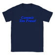 COMMIT TAX FRAUD - BABY TEE – Navy
