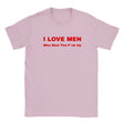 I LOVE MEN WHO SHUT THE F*CK UP - BABY TEE – Light Pink
