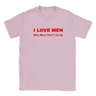 I LOVE MEN WHO SHUT THE F*CK UP - BABY TEE – Light Pink