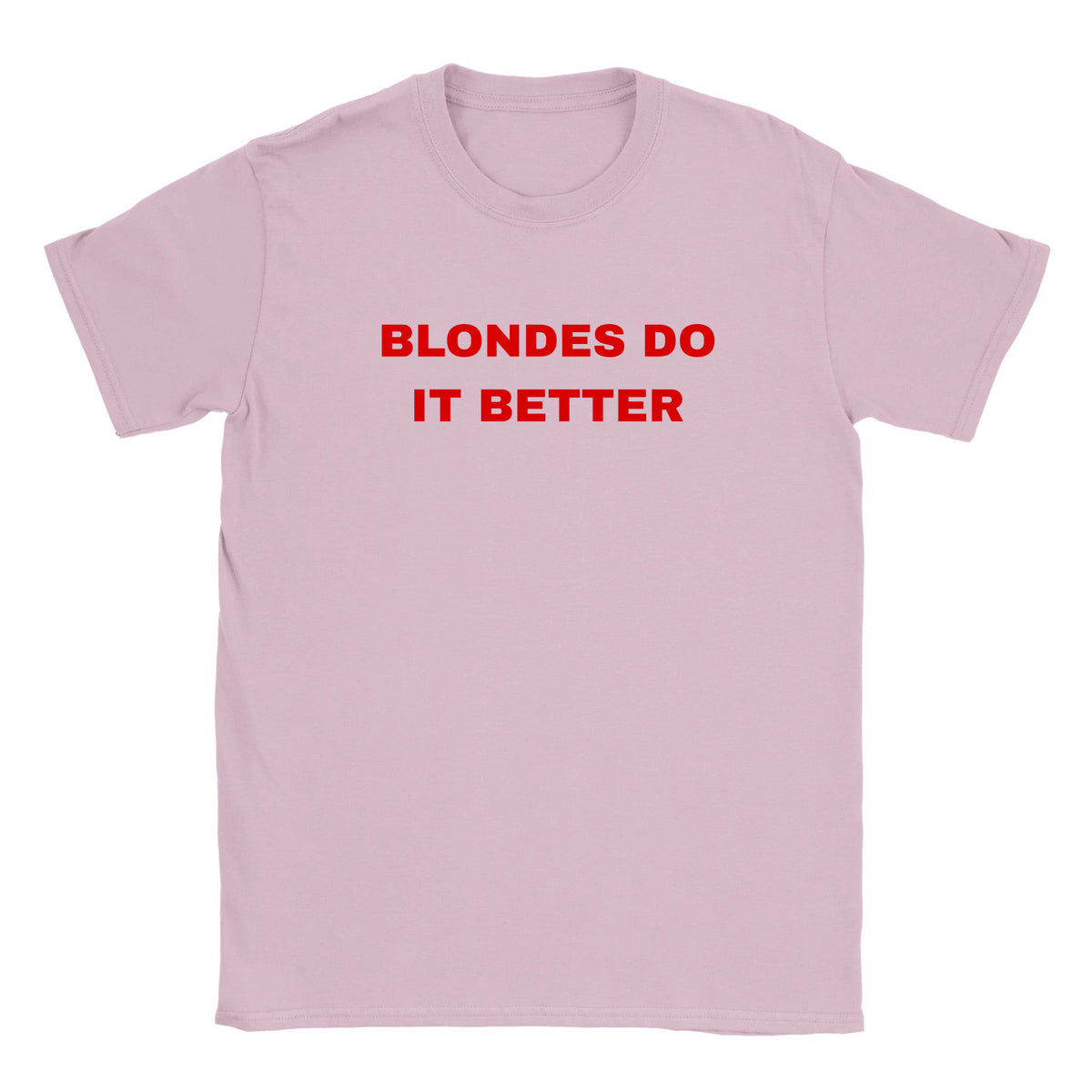 BLONDES DO IT BETTER - BABY TEE – Light Pink