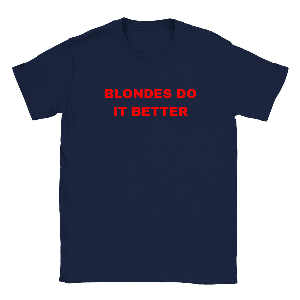 BLONDES DO IT BETTER - BABY TEE – Navy
