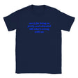 SORRY FOR BEING SO PRETTY AND EDUCATED IDK WHAT'S WRONG WITH ME - BABY TEE – Navy