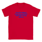 SORRY FOR BEING SO PRETTY AND EDUCATED IDK WHAT'S WRONG WITH ME - BABY TEE – Red