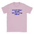 SORRY FOR BEING A HOT MILF IDK WHAT'S WRONG WITH ME - BABY TEE – Light Pink