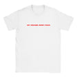ART. ORGASMS. MONEY. PEACE. - BABY TEE – White