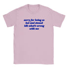 SORRY FOR BEING SO HOT AND STONED IDK WHAT'S WRONG WITH ME - BABY TEE – Light Pink