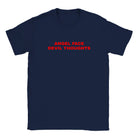 ANGEL FACE DEVIL THOUGHTS - BABY TEE – Navy