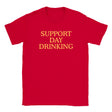 SUPPORT DAY DRINKING - BABY TEE – Red