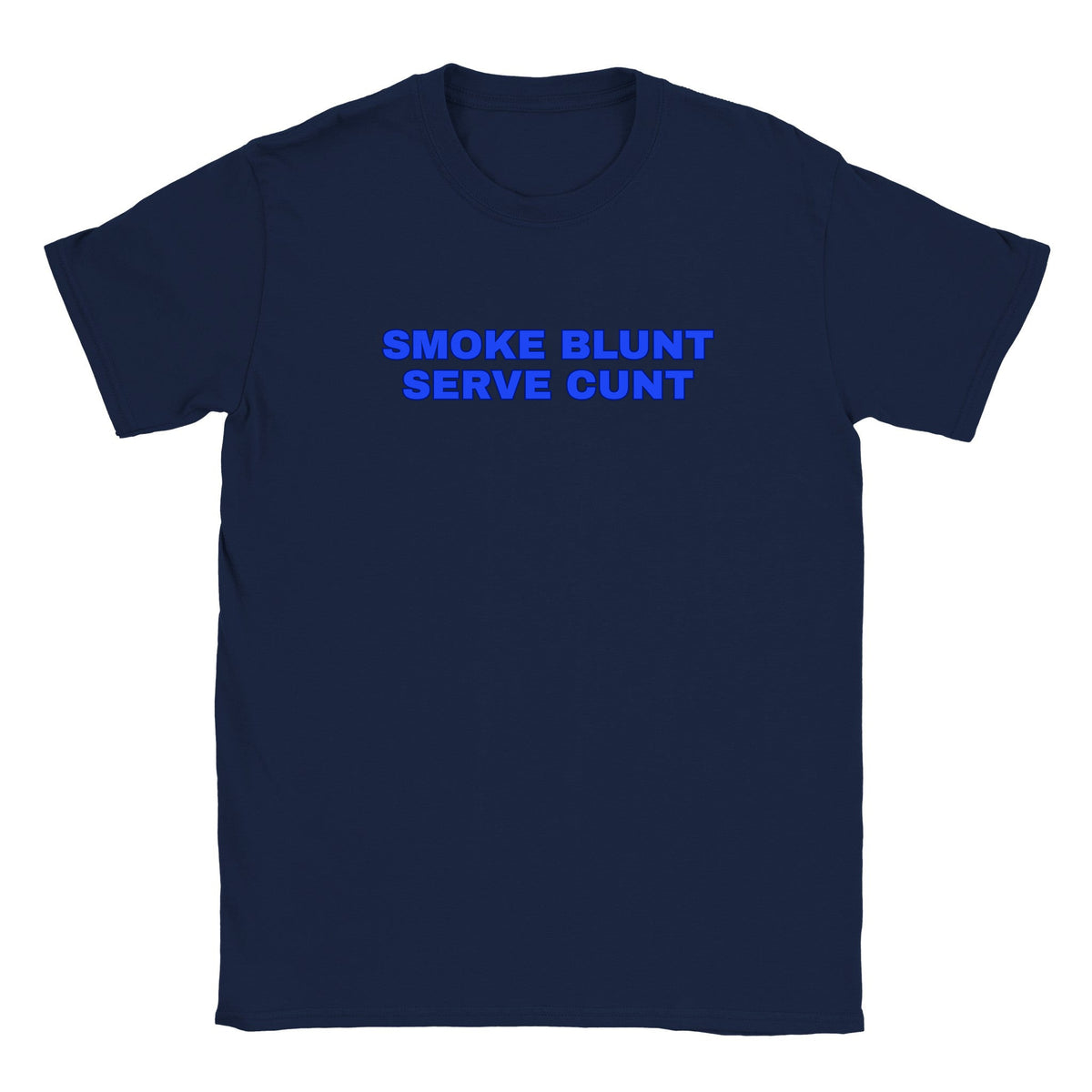 SMOKE BLUNT SERVE CUNT - BABY TEE – Navy