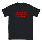 IT'S OK TO FALL IN LOVE WITH ME - BABY TEE – Black