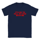 IT'S OK TO FALL IN LOVE WITH ME - BABY TEE – Navy
