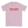 SMALL BOOBS BIG HEART - BABY TEE – Light Pink