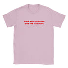 GIRLS WITH BIG BOOBS GIVE THE BEST HUGS - BABY TEE – Light Pink