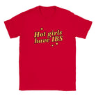 HOT GIRLS HAVE IBS - BABY TEE – Red