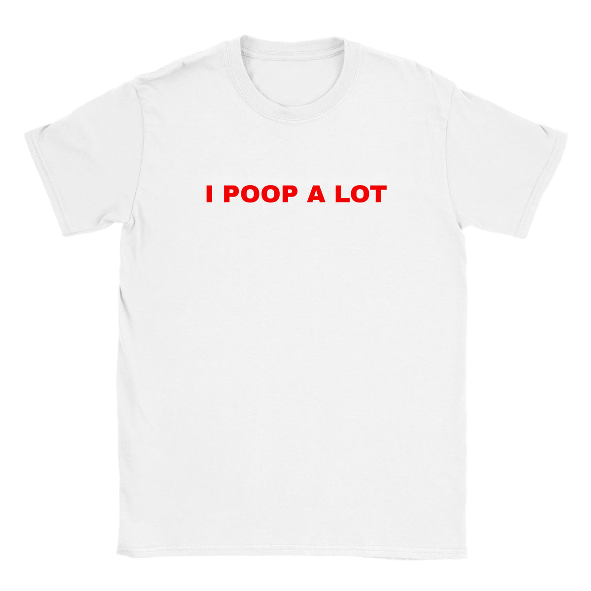 I POOP A LOT - BABY TEE – White