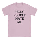 UGLY PEOPLE HATE ME - BABY TEE – Light Pink