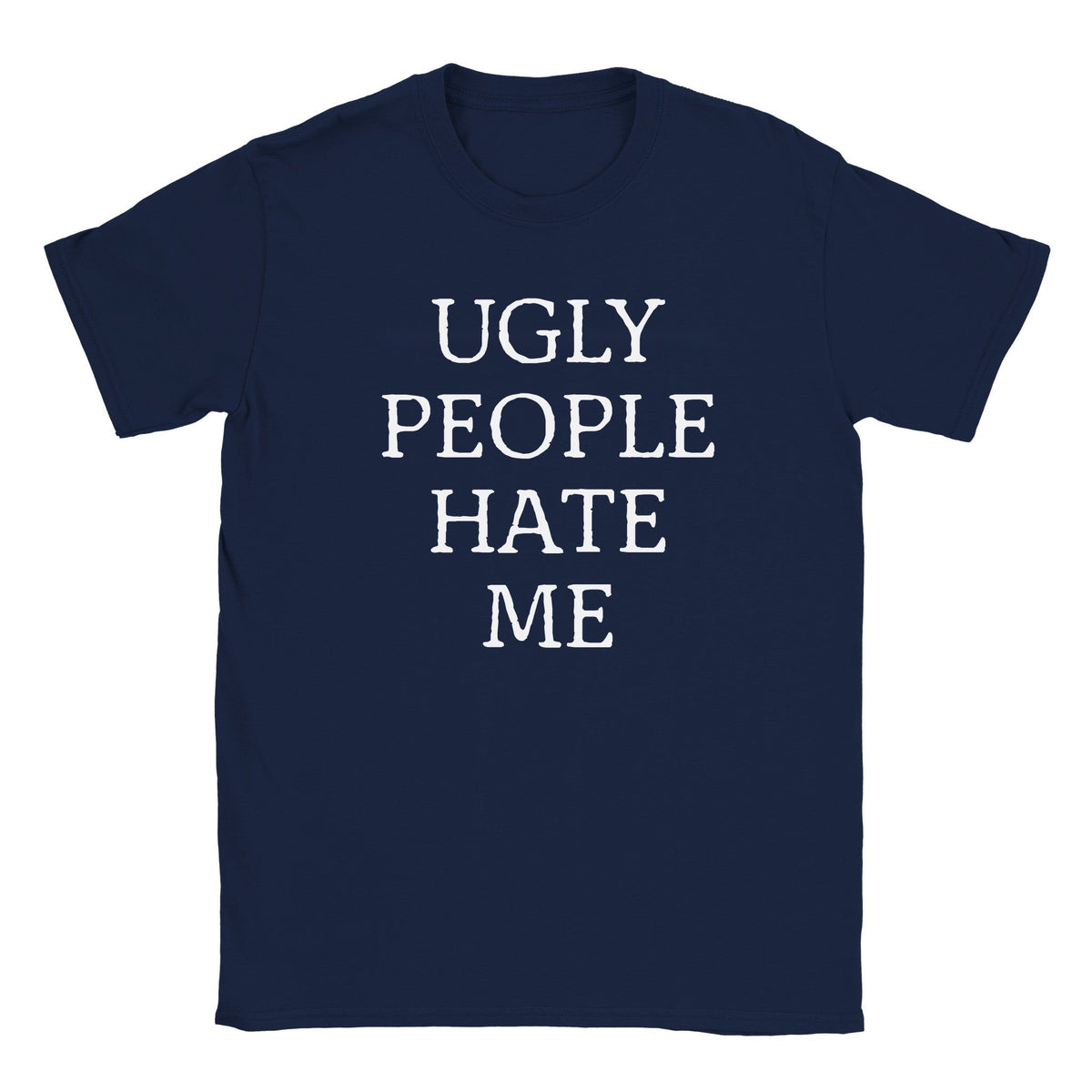 UGLY PEOPLE HATE ME - BABY TEE – Navy