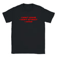 I DON'T CHASE I DON'T ATTRACT I AVOID - BABY TEE – Black