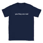 YES THEY ARE REAL - BABY TEE – Navy