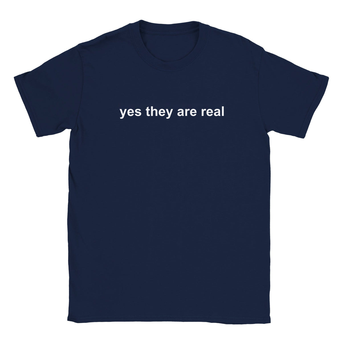 YES THEY ARE REAL - BABY TEE – Navy