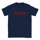 PEOPLE FALL IN LOVE I FALL INTO PROBLEMS - BABY TEE – Navy