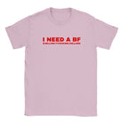 I NEED A BF B-BILLION F-FUCKING DOLLARS - BABY TEE – Light Pink