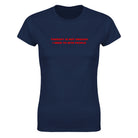 THERAPY IS NOT ENOUGH I NEED TO BITE PEOPLE - WOMEN'S TEE – Navy
