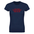 FALL IN LOVE WITH YOUR PROBLEMS, MAYBE THEY WILL LEAVE YOU TOO. - WOMEN'S TEE – Navy